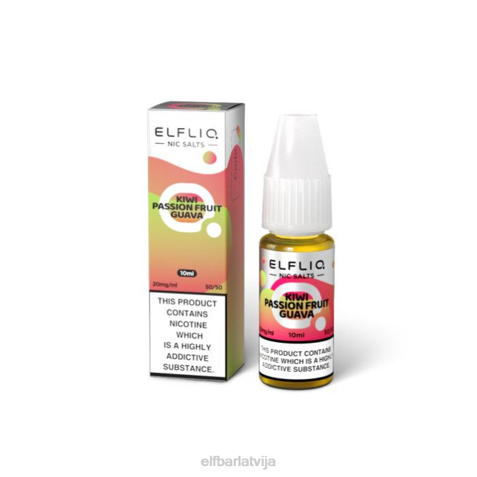 elfbar elfliq kivi marakujas gvajaves niķa sāļi - 10ml-20 mg/ml 8L4F210