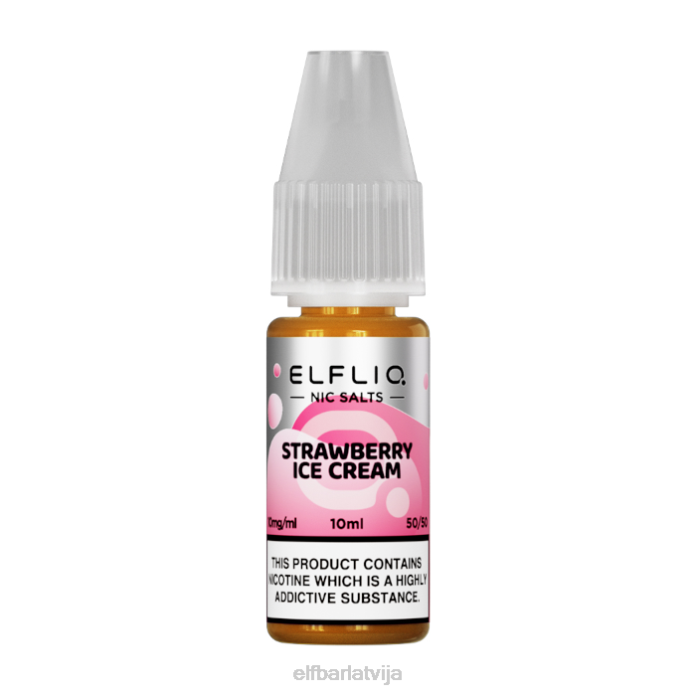 elfbar elfliq nic sāļi - zemeņu sniegs - 10ml-10 mg/ml 8L4F182