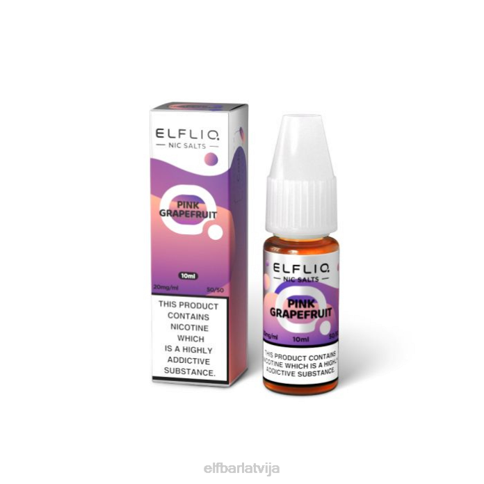 elfbar elfliq rozā greipfrūtu niķa sāļi - 10ml-20 mg/ml 8L4F203