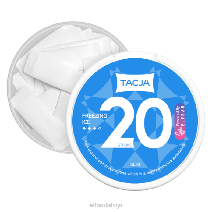 elfbar tacja nikotīna maisiņš - saldēšanas ledus - 1pk-12mg/g 8L4F228
