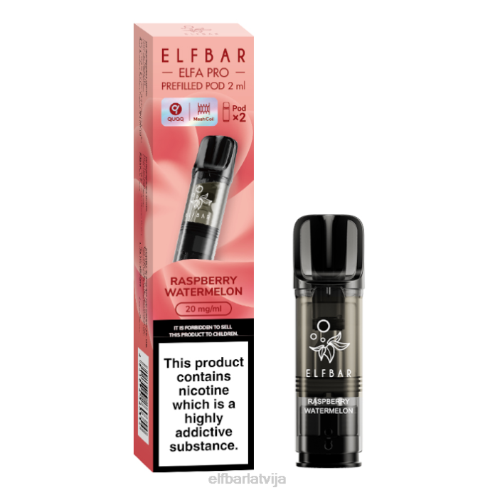 elfbar elfa pro pildītas pākstis - 20mg - 2pk 8L4F100 sniega tabaka