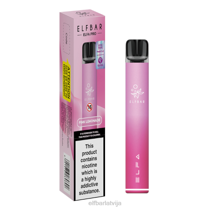 elfbar elfa pro pod komplekts - uzlādējams 8L4F68 melns + zils razz limonādes pildījums