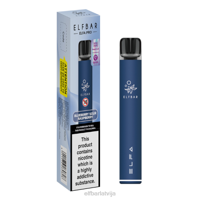 elfbar elfa pro pod komplekts - uzlādējams 8L4F77 krēslas ciāna + krūzmētras pildīta pāksts
