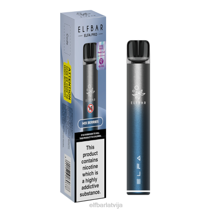 elfbar elfa pro pod komplekts - uzlādējams 8L4F77 krēslas ciāna + krūzmētras pildīta pāksts