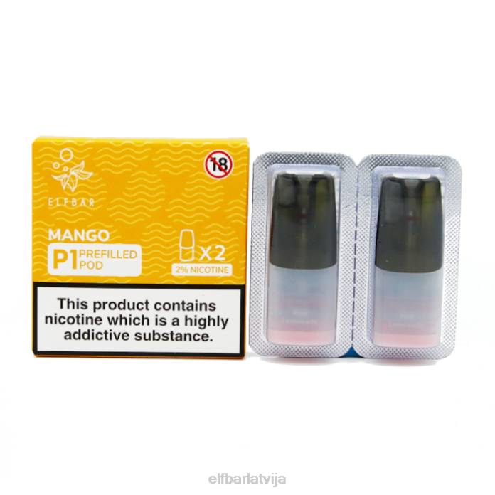 elfbar mate 500 p1 pildītas pākstis - 20mg (2 iepakojumi) sakura piparmētra 8L4F167