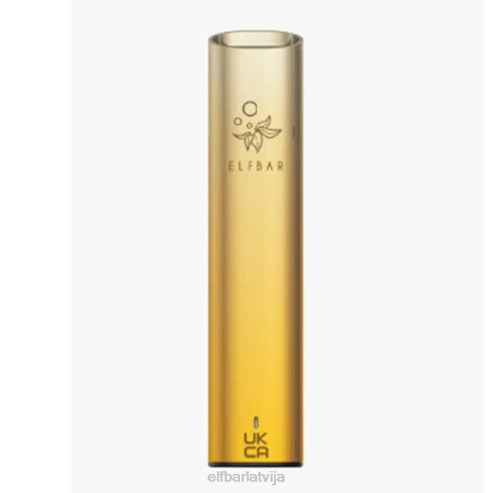 elfbar mate 500 pod vape komplekts - 500mah akumulators 8L4F142 aurora dzeltena