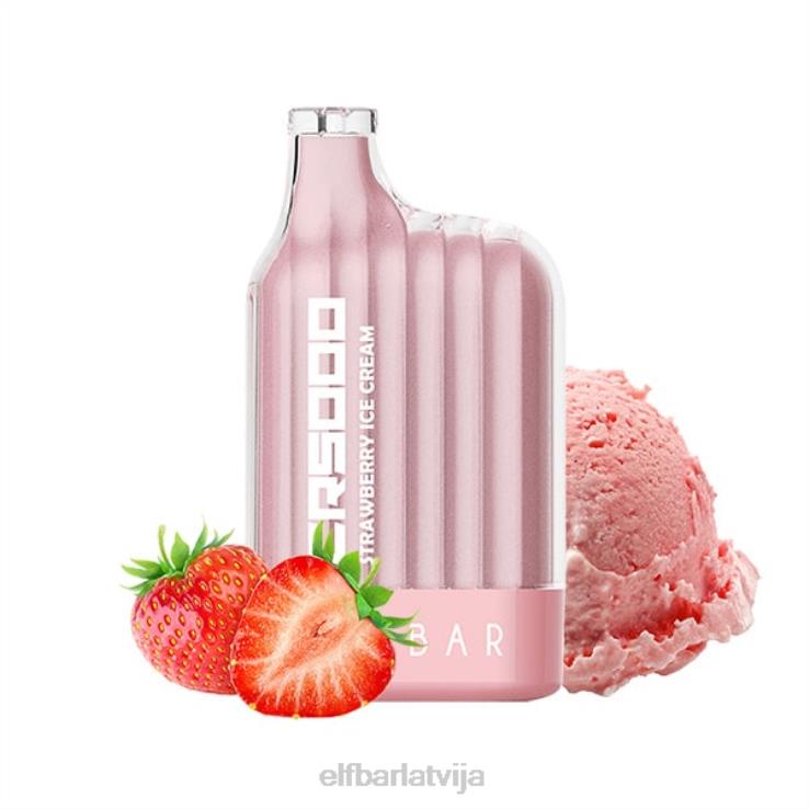 zemeņu saldējums