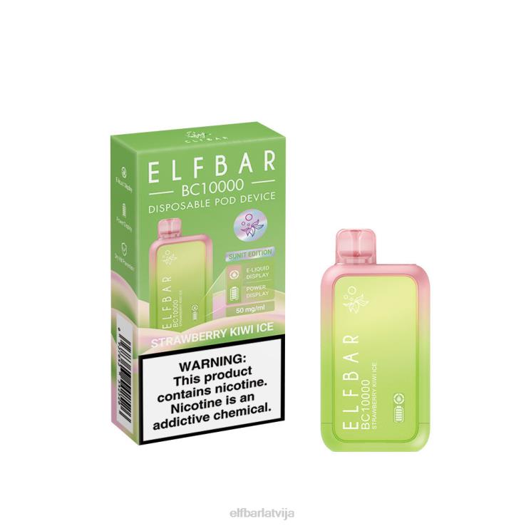 ELFBAR labākā garša vienreizējās lietošanas vape bc10000 ledus sērija B2NP2 zemeņu kivi ledus
