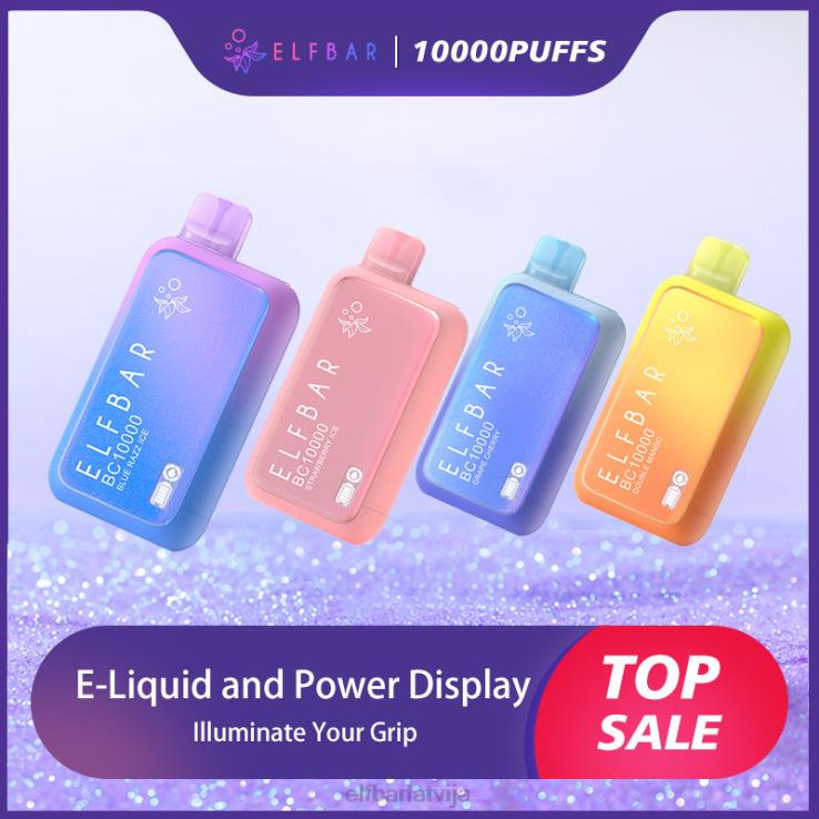 ELFBAR labākā garša vienreizējās lietošanas vape bc10000 top izpārdošana B2NP10 zils razz ledus