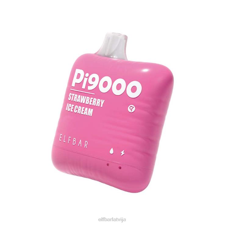 zemeņu saldējums