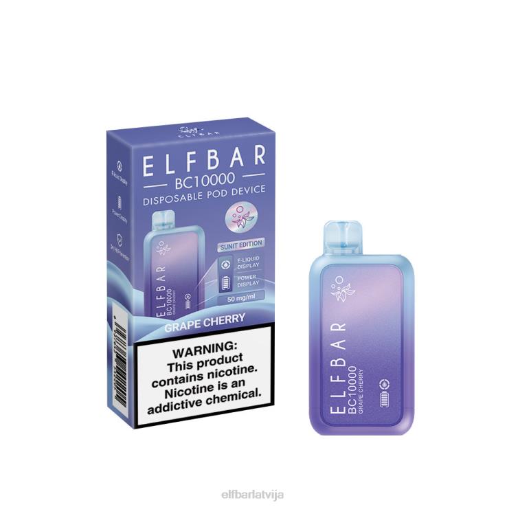 ELFBAR vienreizējās lietošanas vape jauns bc10000 10000puffs B2NP40 vīnogu ķirsis
