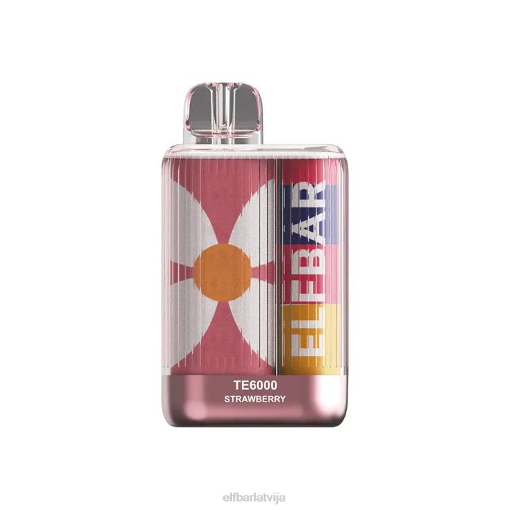 ELFBAR vienreizējās lietošanas vape te6000 puffs B2NP82 zemenes