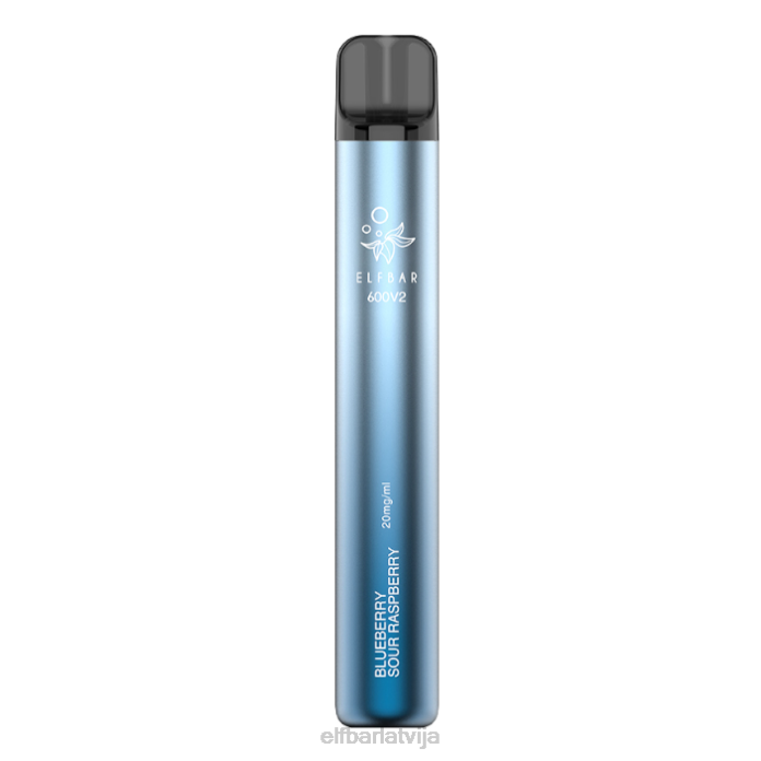 elfbar 600v2 vienreizējās lietošanas vape - 20mg 8L4F10 melleņu skāba avene