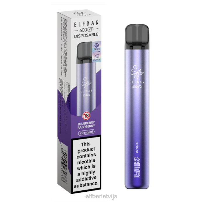 elfbar 600v2 vienreizējās lietošanas vape - 20mg 8L4F28 elfturbo ledus