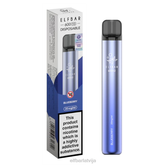 elfbar 600v2 vienreizējās lietošanas vape - 20mg 8L4F28 elfturbo ledus
